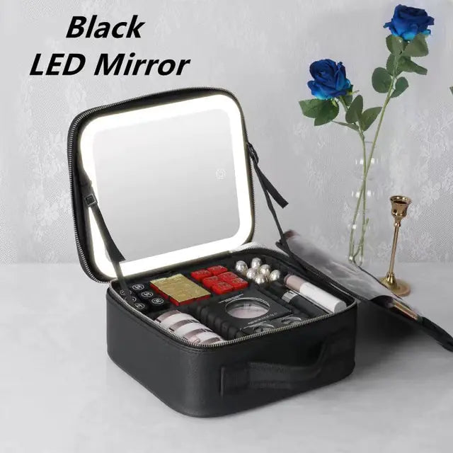 Trousse de maquillage avec lumière LED