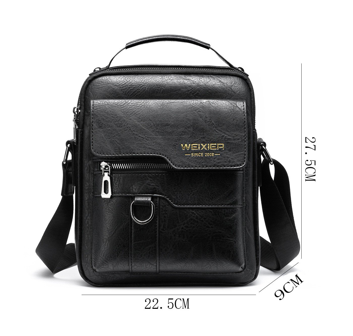 Messenger Leather Retro Bag – Image 10