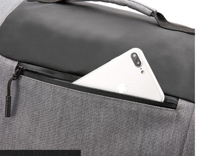 Large-capacity duffel bag men's gym bag waterproof folding cylinder bag – Image 8