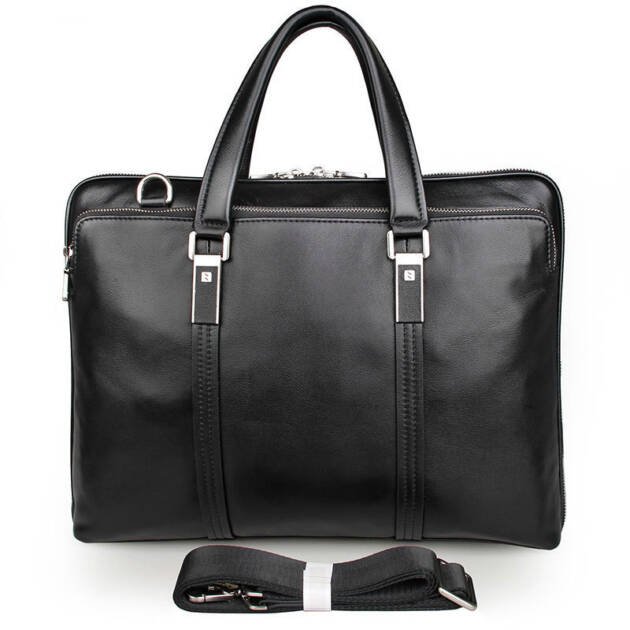 Leather Business Briefcase Handbag For Men