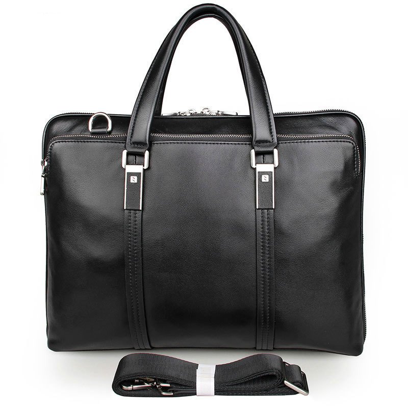 Leather Business Briefcase Handbag For Men