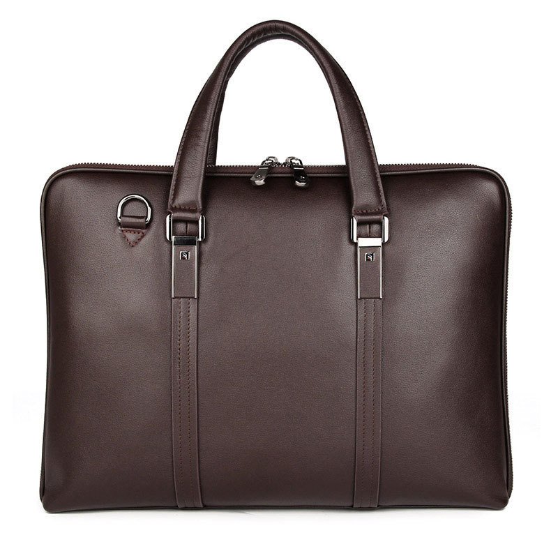 Leather Business Briefcase Handbag For Men – Image 5