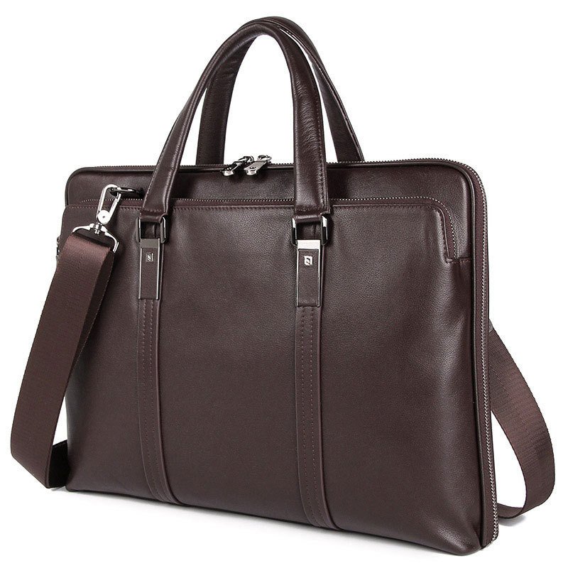 Leather Business Briefcase Handbag For Men – Image 6