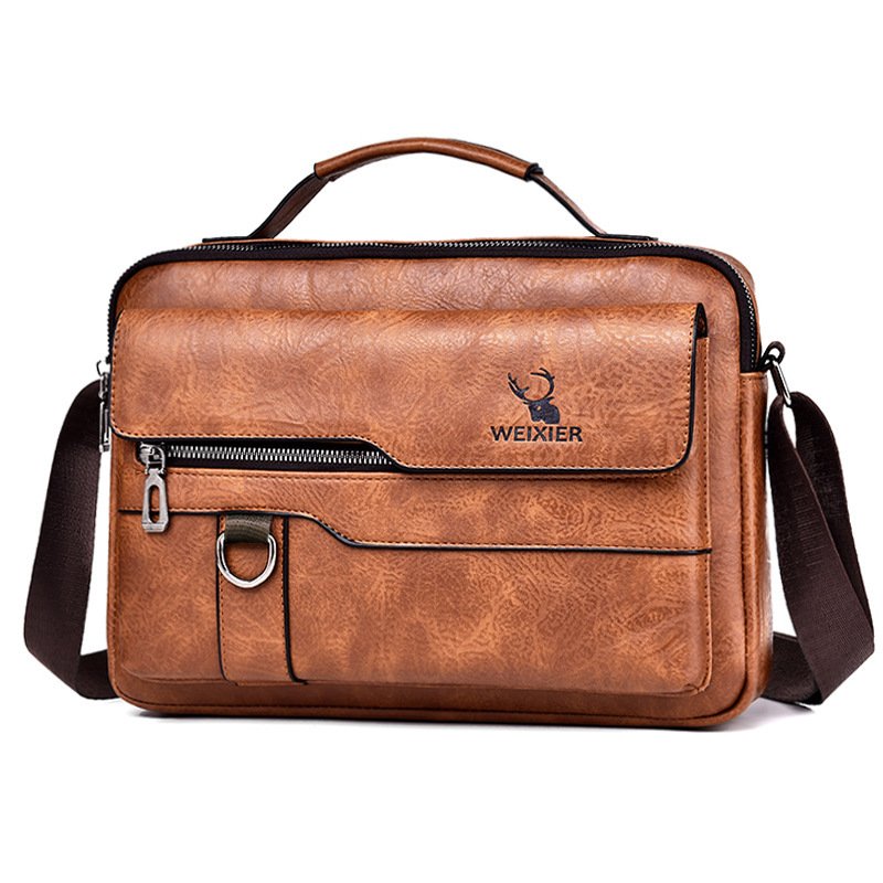 Messenger Leather Retro Bag – Image 8