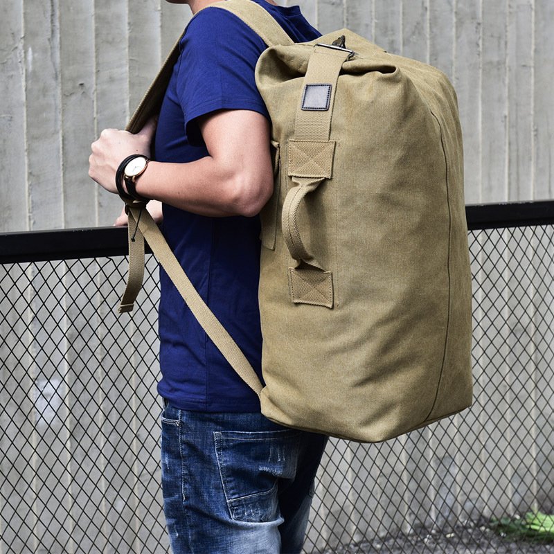 Canvas shoulder bag male – Image 3