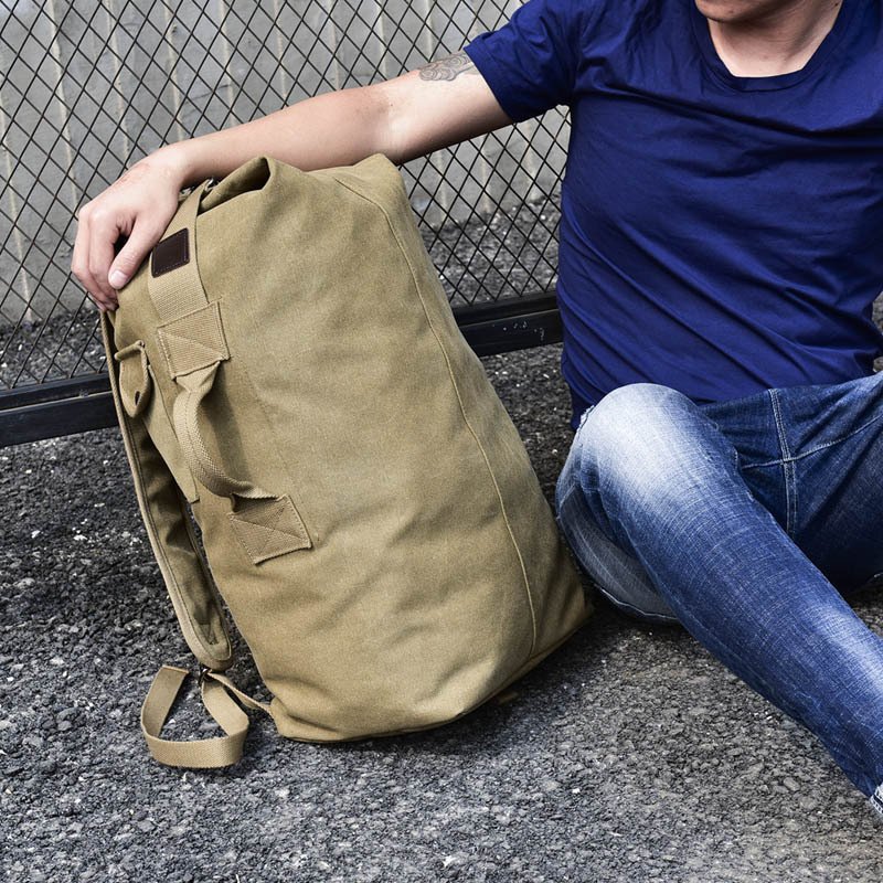 Canvas shoulder bag male – Image 4