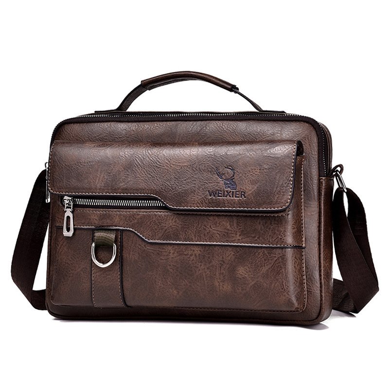 Messenger Leather Retro Bag – Image 9