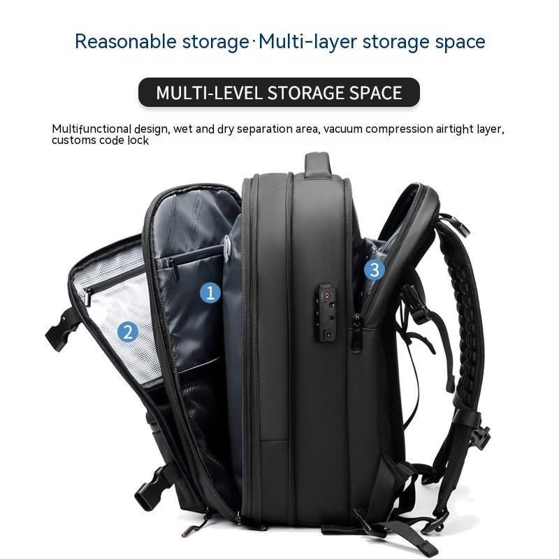 Multifunction Travel Backpack For Men – Image 3