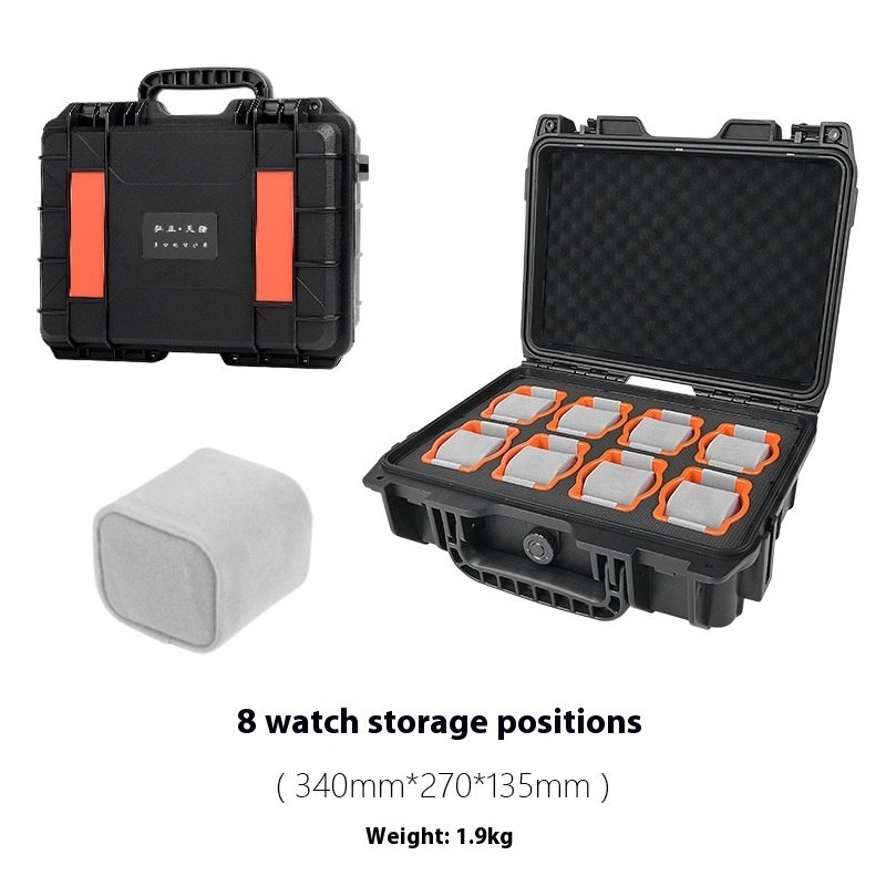 Multi-piece Jewelry Box Famous Watch High-grade Plastic Suitcase – Image 7