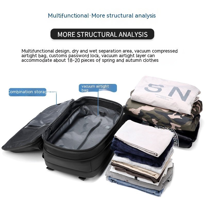 Multifunction Travel Backpack For Men – Image 4
