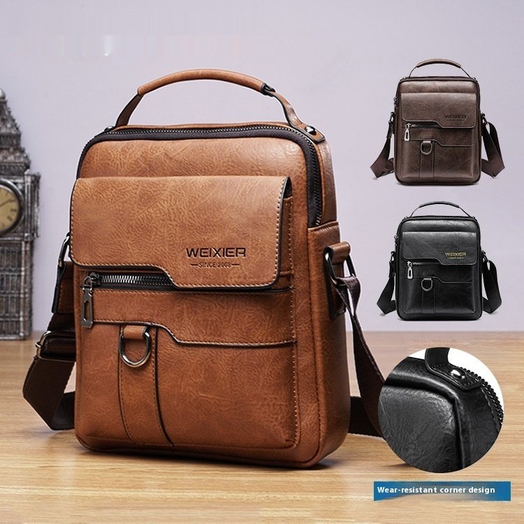 Messenger Leather Retro Bag – Image 2