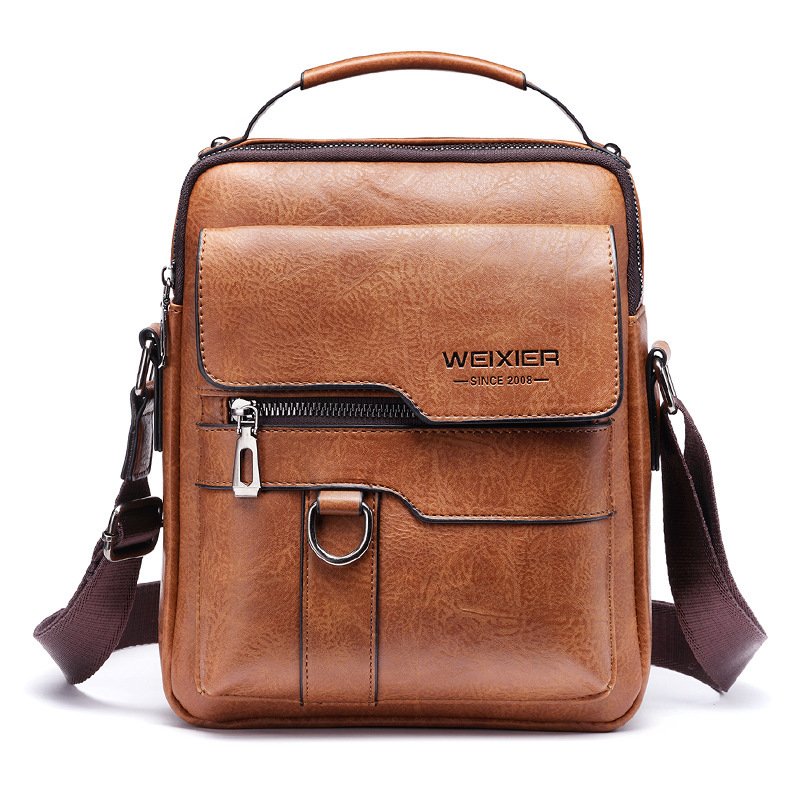 Messenger Leather Retro Bag – Image 4