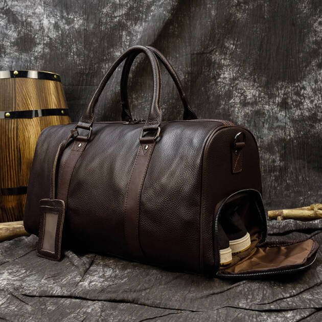 Leather Business Travel Bag Handheld