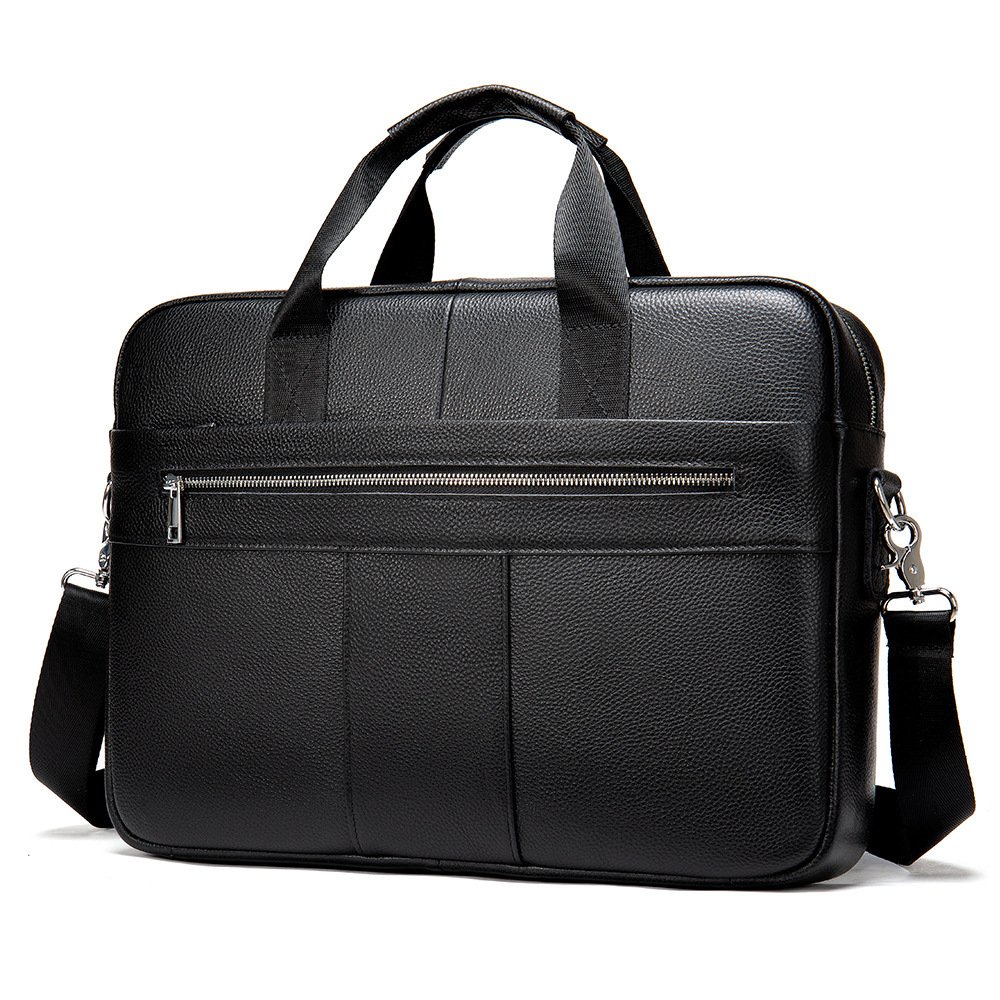 Leather Retro Casual Briefcase Light Business – Image 7